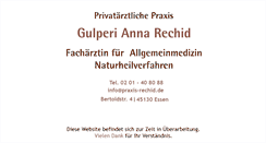 Desktop Screenshot of praxis-rechid.de