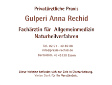 Tablet Screenshot of praxis-rechid.de